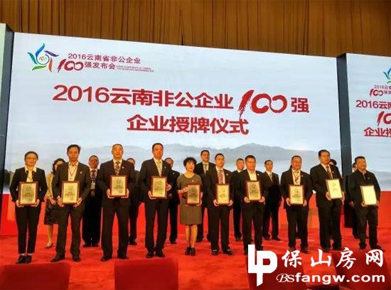 2016云南省非公企业100强名单